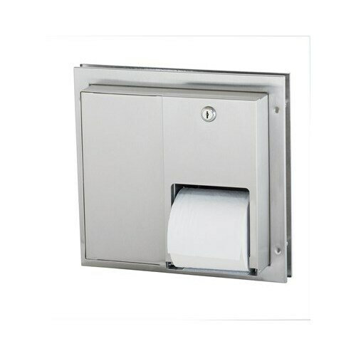 Bradley 5422-000000 Toilet Tissue Disp, Partition, Dual